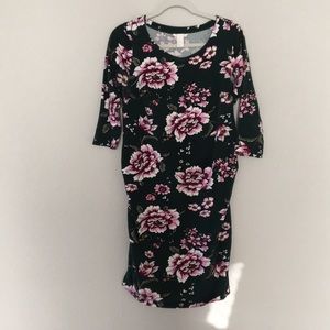 Maternity Green floral dress